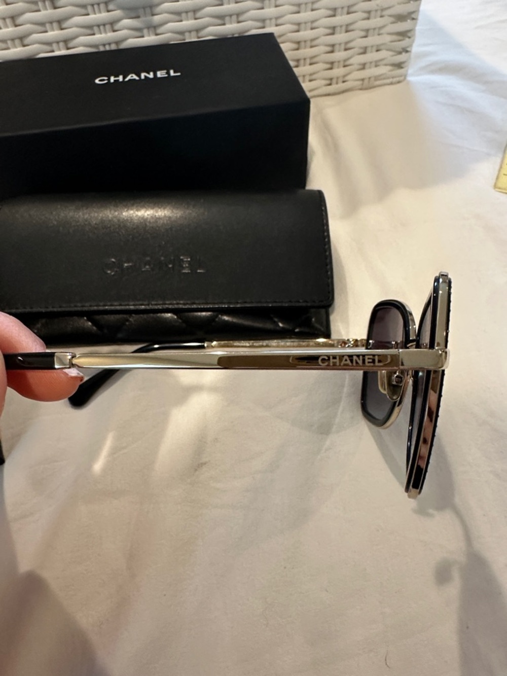 Chanel Rhinestone Sunglasses 100% Authentic - Picture 3 of 7